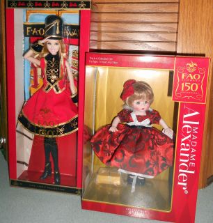FAO Schwarz 150th Anniversary Barbie & Madame Alexander Dolls