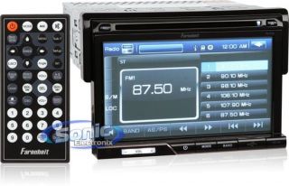 Farenheit TI7 10 in Dash 7 LCD DVD  DIVX Touchscreen Car Stereo