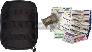 black molle tactical first aid kit item 8776 made from heavy w eight