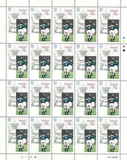 Portsmouth FC / Harry Walker 1938 1939 FA Cup Football Stamp Sheet