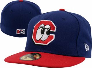 Lookouts Blue Red on Field Authentic 5950 Fitted Hat