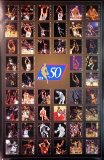 NBA 50 Greatest Poster Jordan ect RARE Out of Print