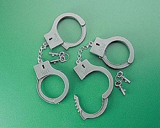 12 Cowboy Sheriff Handcuffs Birthday Party Favors