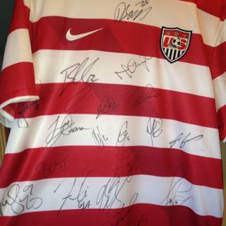 US Soccer MNT Signed Jersey World Cup Soccer 2012