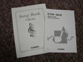 Casio CTK 501 Piano Electronic Keyboard Stand Song Book