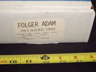 Folger Adam 310 2 Electric Door Strike Fail Safe 24VDC