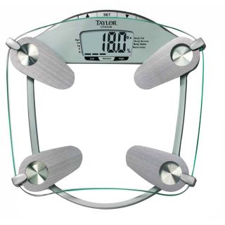New Taylor 55994192 Glass Body Fat Scale 55994192F
