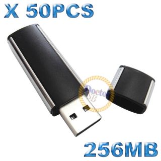 50pcs 256MB USB Memory Flash Drives 1 Card Reader for 1GB 2GB 4GB 8GB