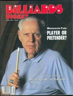 1991 Billiards Digest Minnesota Fats Player or Pretender NM (Sku 28946