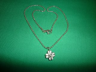 Folli Follie Sterling Silver 925 Heart Pendant and Necklace