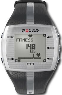 Mens Polar Heart Rate Monitor Fitness Watch FT7 BLACK/SILVER