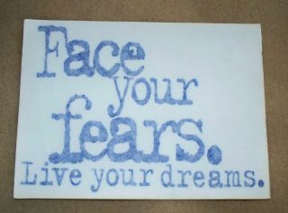 Red Face Your Fears Live Your Dreams Extreme Sticker