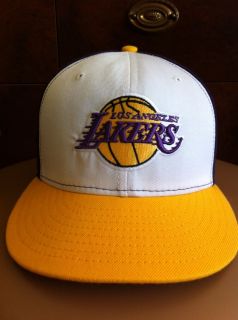 Los Angeles Lakers New Era Fitted Hat 7 5 8