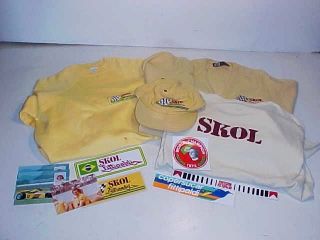 Emerson Fittipaldi Skol Race Team Decals Shirt Mixed Lot Indy Racing
