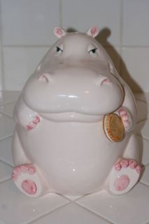 Fitz and Floyd Hippo Cookie Jar
