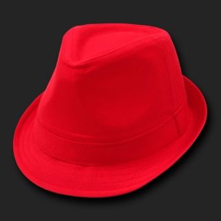   Basic Short Brim Plain Woven Cotton Fedora Fedoras Hat Hats Sz L XL