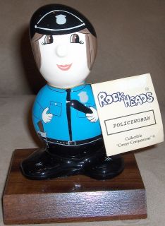 Rock Heads POLICEWOMAN Collectible Career Companions Paperweight