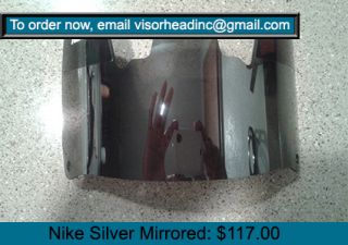 Nike Gridiron Silver Mirrored Football Eyeshield