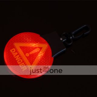 Bike Cycling Safety LED Light Flash Reflector Keychain