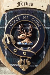 Scottish Gifts Forbes Family Clan Crest Wall Plaque