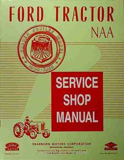 1953 Ford NAA Golden Jubilee Tractor Shop Manual
