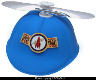 Tom Corbett Space Cadet propeller cap with glow in the dark emblem