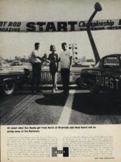 1964 Ford Fairlane Thunderbolt Gas Ronda Hurst Ad