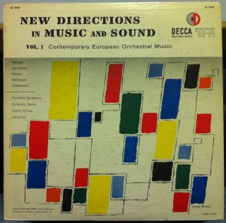 ferenc fricsay new directions in music sound vol 1 label decca gold