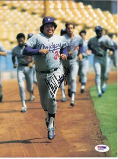 Fernando Valenzuela Autographed Page Dodgers PSA DNA