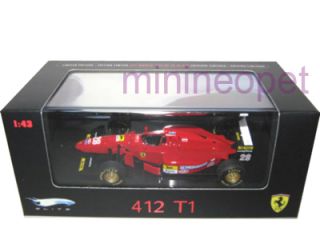 Hot Wheels Elite Ferrari F1 412 T1 28 1 43 Diecast Red