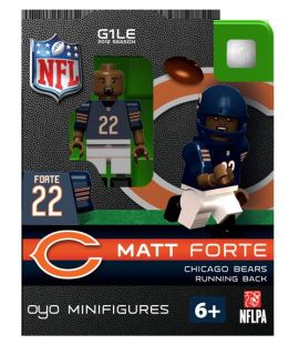Matt Forte Oyo Mini Fig Figure Lego Compatible Chicago Bears NIP
