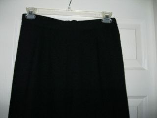 Womens Kinross by Forte Sz M Black 100 Cashmere Pants