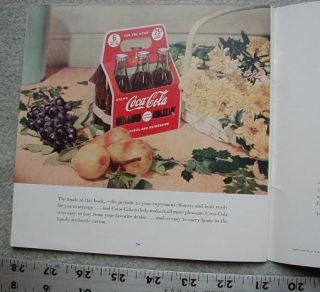 Unusual 1940 Flower Arranging Book by Coca Cola