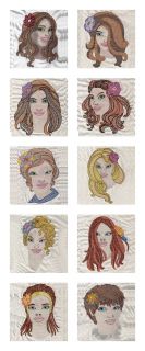Beautiful Floral Ladies Machine Embroidery Designs