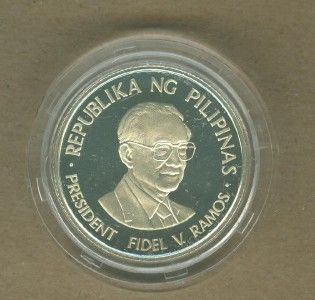 Philippines 1996 2000 Peso APEC Pres Ramos Gold Coin