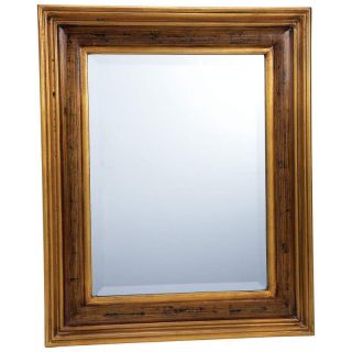Brown Framed Beveled Mirror Wall Mirror Wall Hanging
