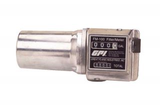 GPI FM 100 Mechanical Fuel Meter 3/4in NPT Inlet/Outlet 3 Digit