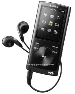 Sony NWZ E354 8GB Flash  MP4 FM Player 2” LCD Black