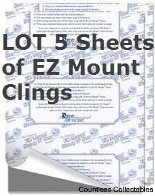  sheets ez mount cling foam for unmounted rubber stamps size 8 1 2 x 11