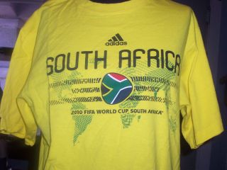 FIFA World Cup SOUTH AFRICA 2010 T SHIRT Adult MEDIUM Adidas Soccer