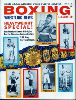  Illustrated Wrestling News Rocky Marciano Floyd Patterson