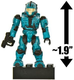 Cyan UNSC COB Spartan ~1.9 Halo Mega Bloks Mini Figure Series #3 [01