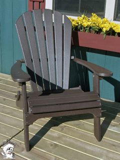  Tommy Folding Adirondack Chair Recycled Poly Outdoor Patio Furniture