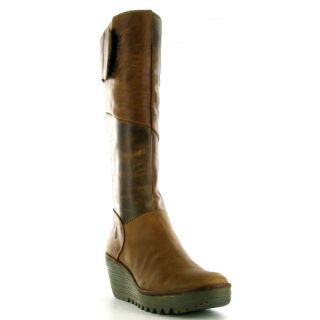 Fly London Boots Yule Womens Boot Camel Sizes UK 4 8