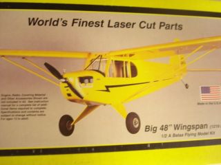Herr Eng Piper J 3 Cub Radio Controlled Flying Model Airplane Kit