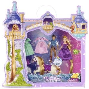 Tangled Rapunzel Flynn Maximus Polly Pocket Doll Mini Figure for