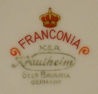 Franconia Krautheim China Dresden Flowers Pattern Bread Butter Plate