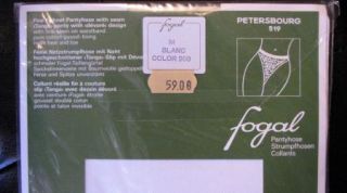 Fogal Back Seam Fishnet Vintage French Nylon 15 Denier Tanga Panty
