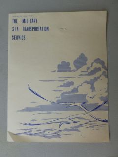 US Military Sea Transportation Cruise SHIP Service Farewell Menu 1958