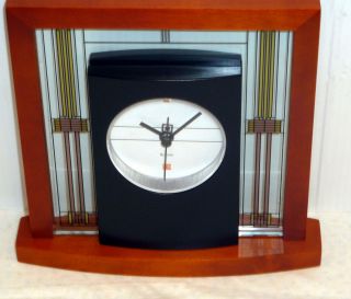 Frank Lloyd Wright Willits Table Clock Wood Mantel Clock Made by